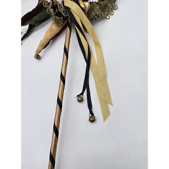 Katherine's Collection Mardi Gras Jester Doll Head On Stick Wand Wayne Kleski? - Picture 4 of 11